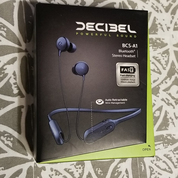 Other - Decibel  Bluetooth Stereo Retractable Bud Headset
